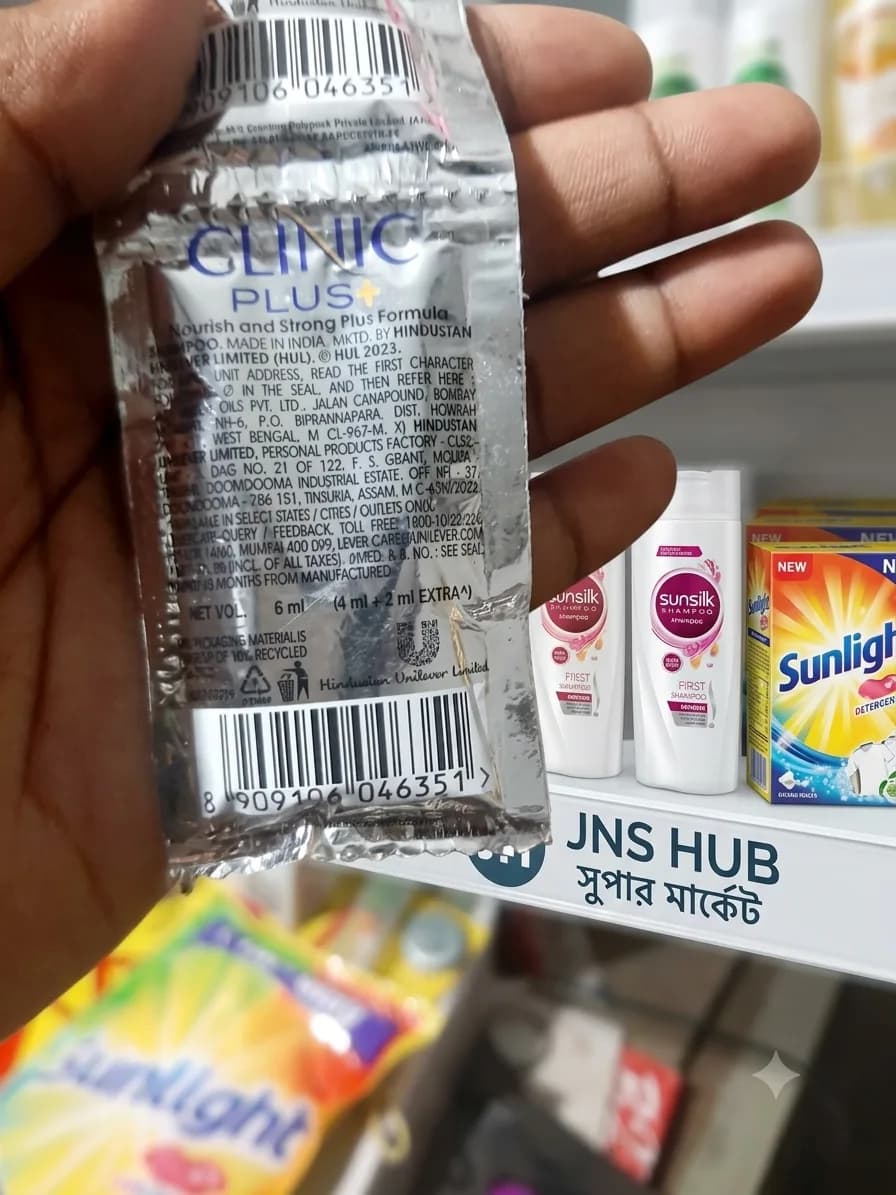 Clinic Plus+ Strong & Long Health Shampoo Sachet (6ml) — 2