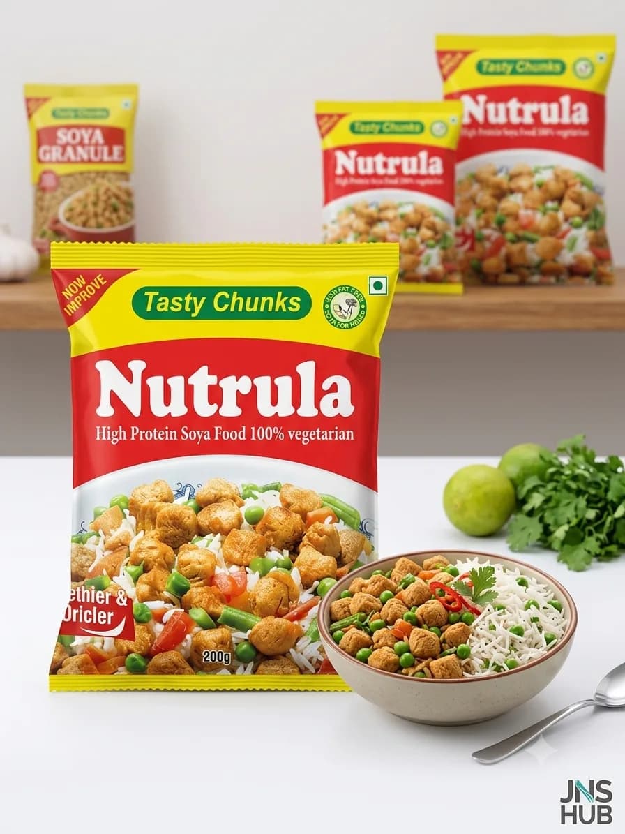 Nutrula Tasty Chunks - High Protein Soya Food (45g)