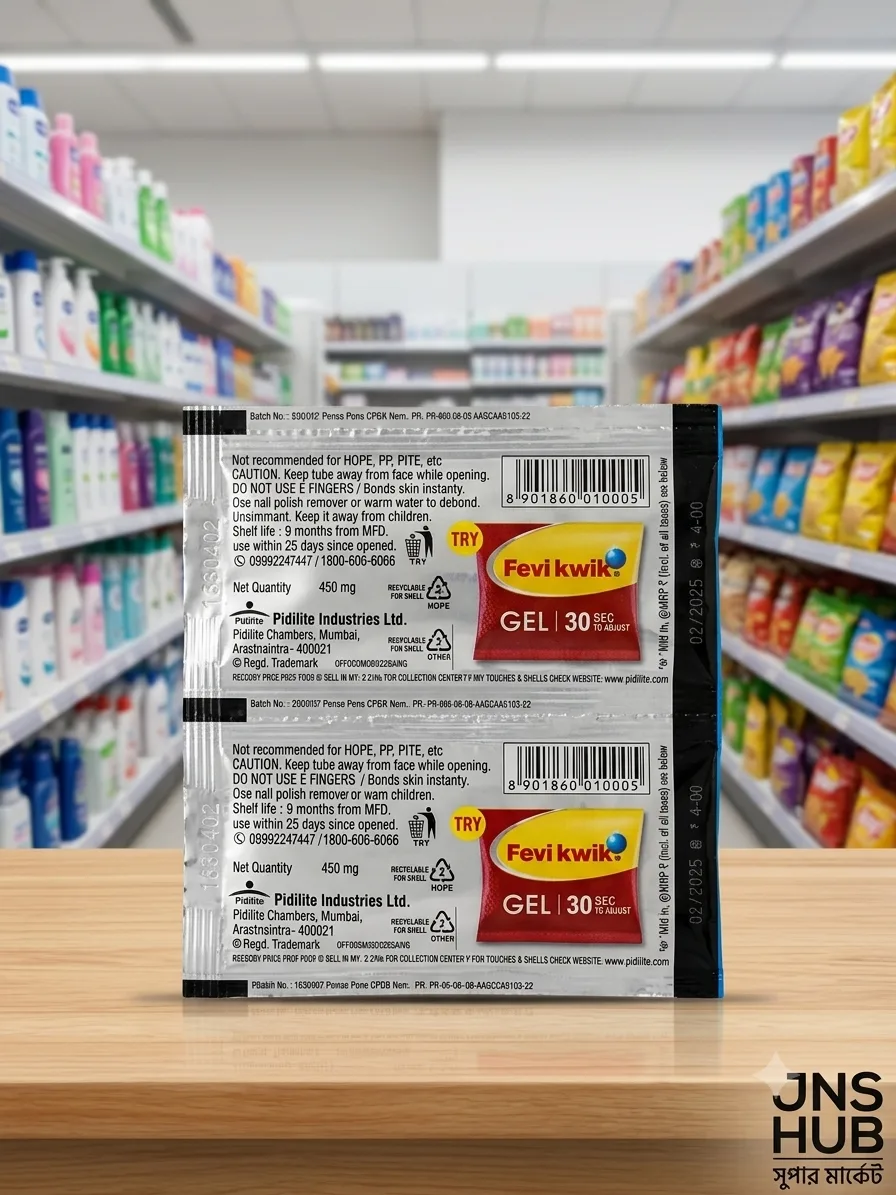 Fevikwik Gel Instant Adhesive Tube - 30 Sec to Adjust (450mg) — 2